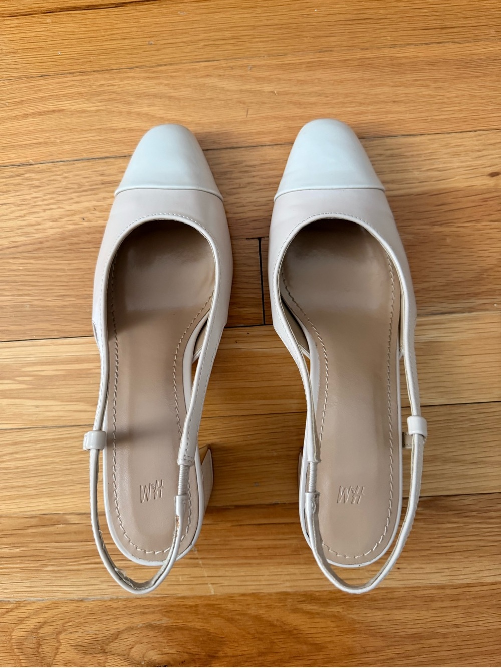 H&M Pointed Toe Slingback Block Heels